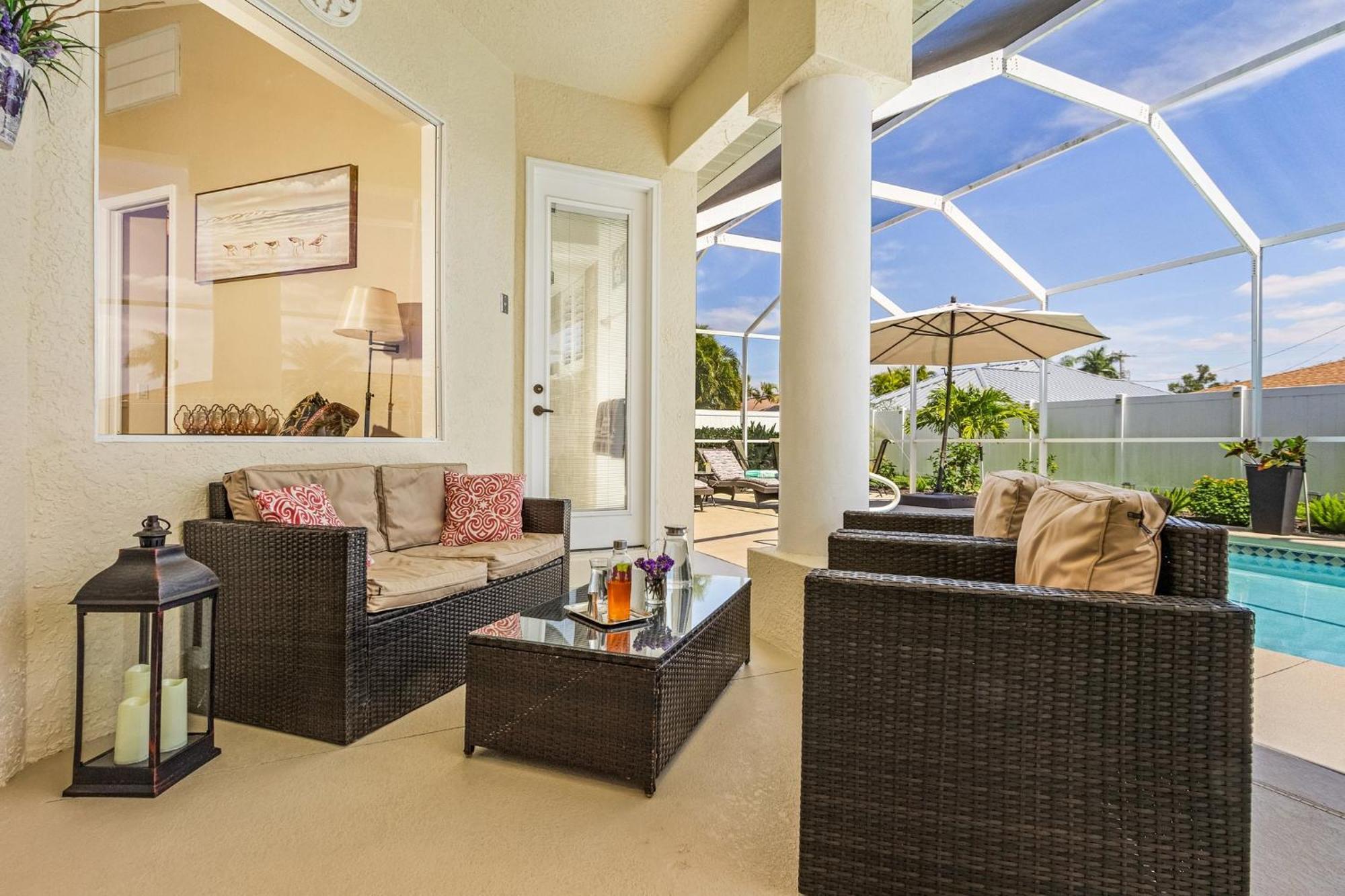 Villa-Haze, Lots Of Privacy, Solar & Electric Heated Pool And Spa Cape Coral Extérieur photo