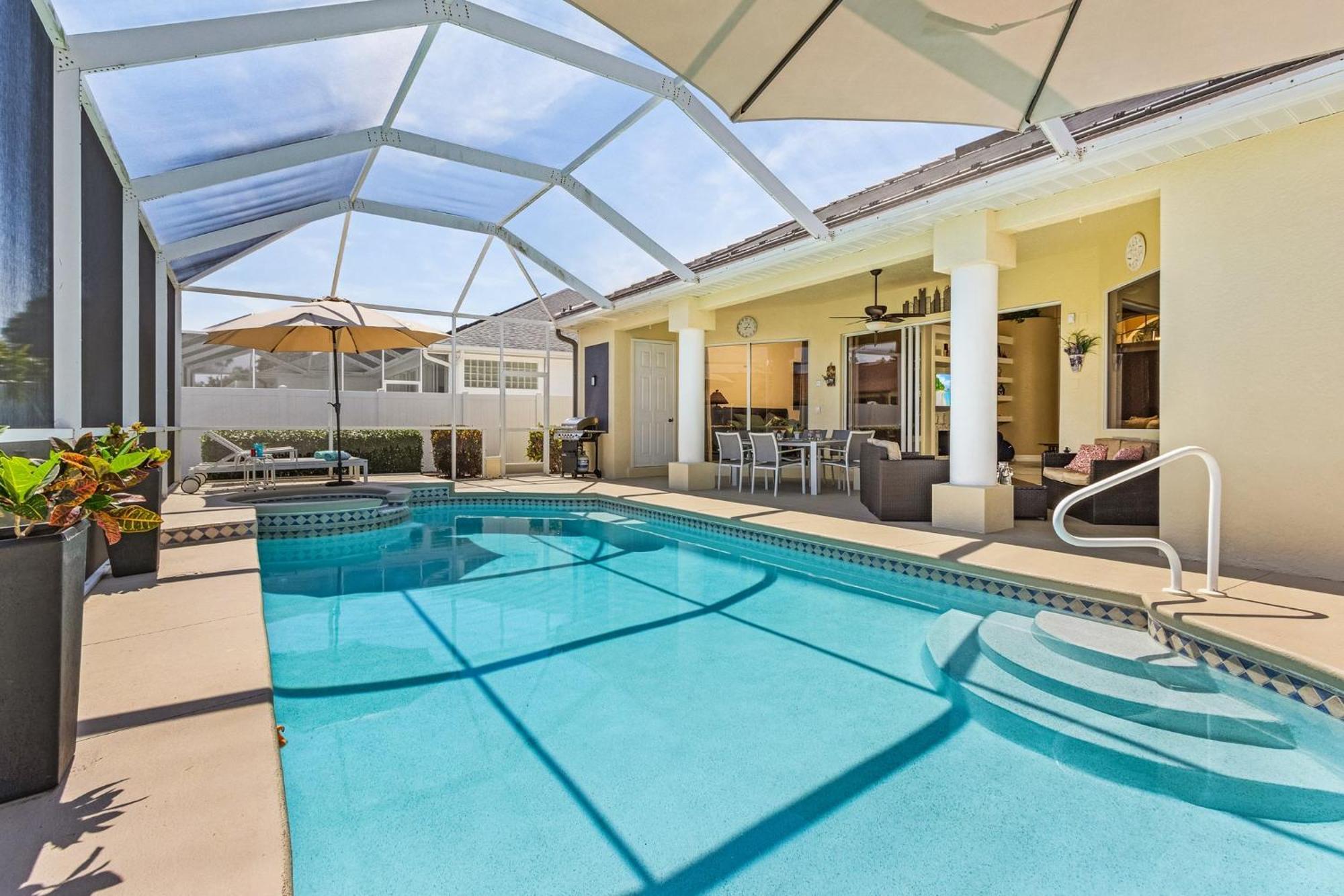 Villa-Haze, Lots Of Privacy, Solar & Electric Heated Pool And Spa Cape Coral Extérieur photo