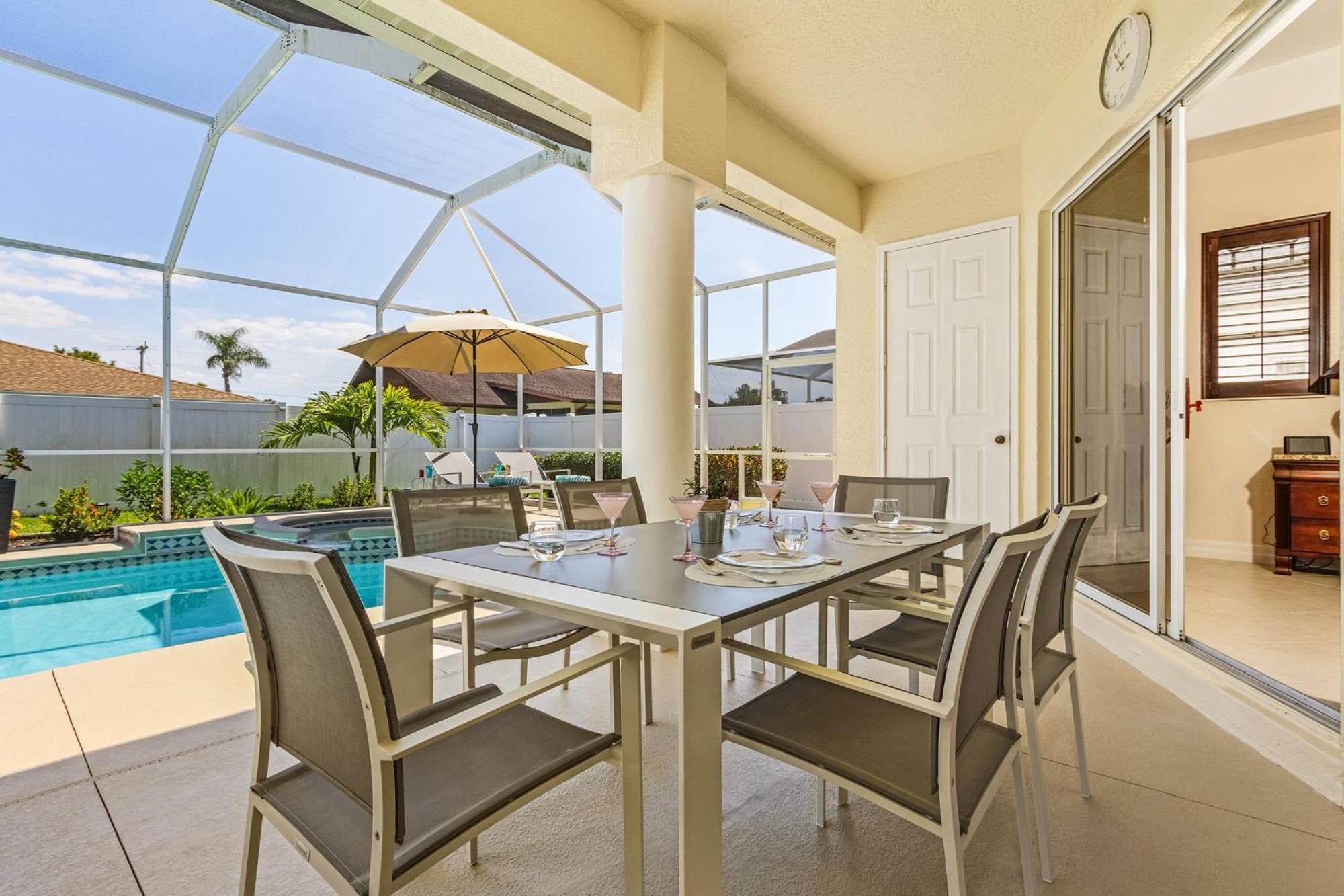 Villa-Haze, Lots Of Privacy, Solar & Electric Heated Pool And Spa Cape Coral Extérieur photo